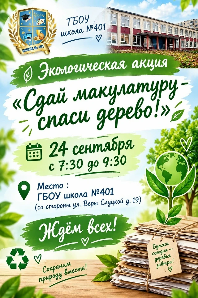 ♻ Сделаем планету чище вместе! Объявляем сбор макулатуры!