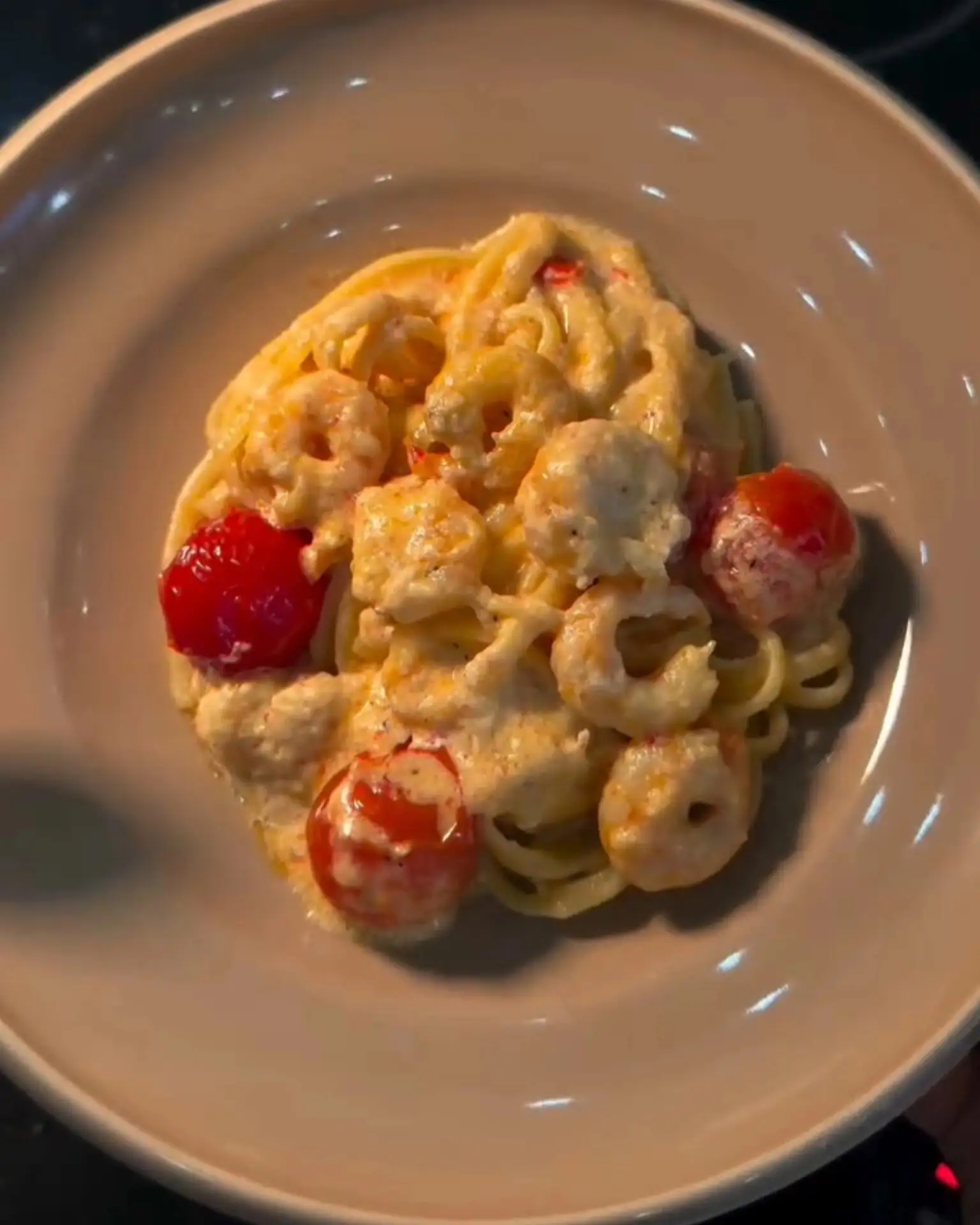Паста с креветками в сливочном соусе 🍤 🍝