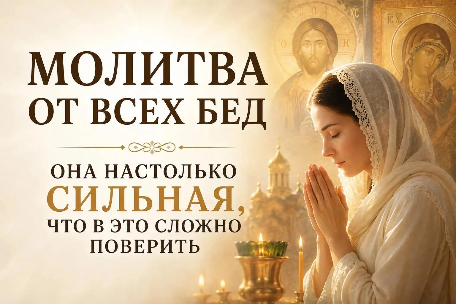 МОЛИТВА ОТ ВСЕХ БЕД!