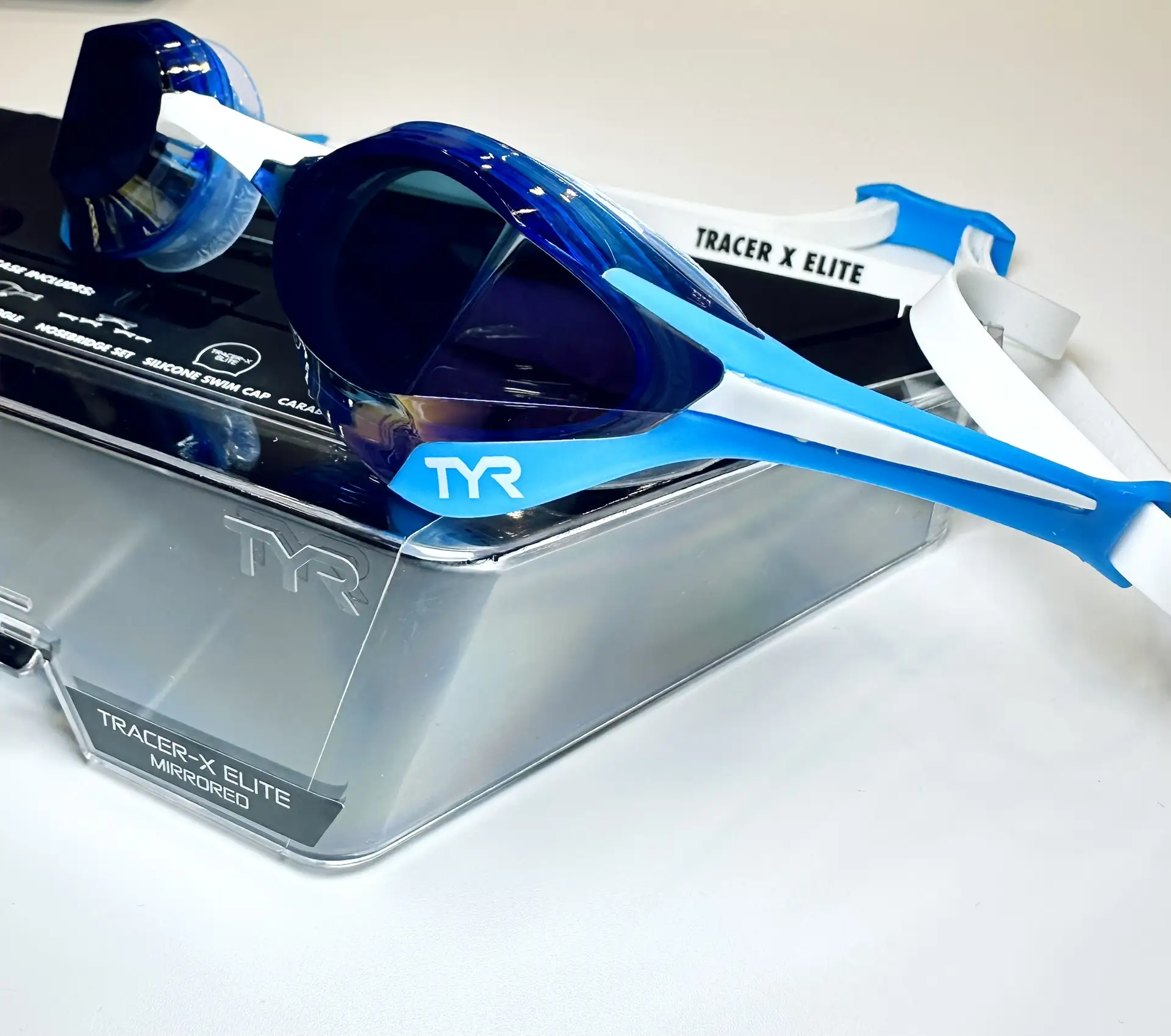 Профессиональные очки для плавания TYR TRACER-X ELITE RACING MIRRORED 🐋