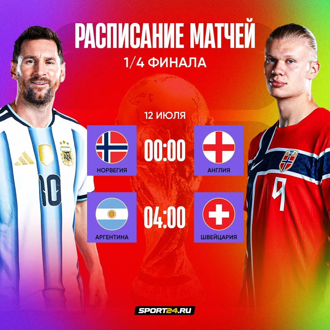 Месси, Холанд и Кейн на поле — нас ждёт шикарная футбольная ночь 🔥

Два заключительных матча 1/4 фи