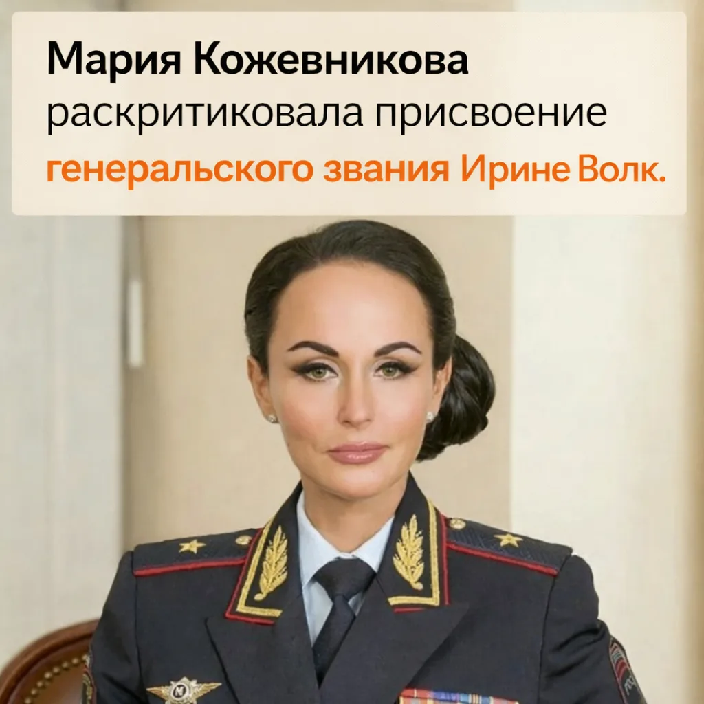 Актриса и общественный деятель Мария Кожевникова резко высказалась о присвоении генерал...