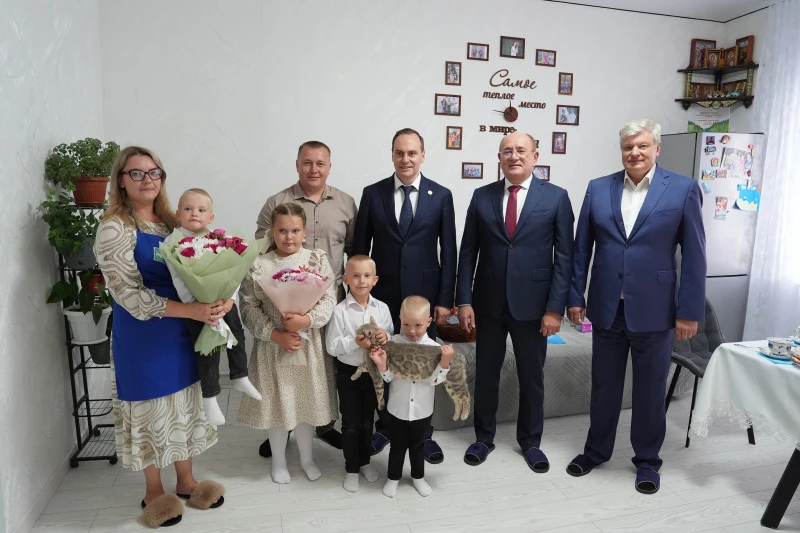 Природный газ пришел 28 августа в дом многодетной семьи работников агрофирмы «Новотроиц...