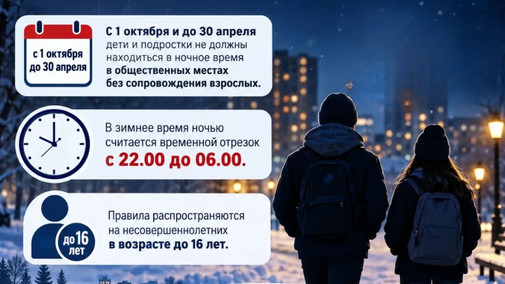 Комиссия по делам несовершеннолетних города Кирова напоминает, что с октября в регионе ...
