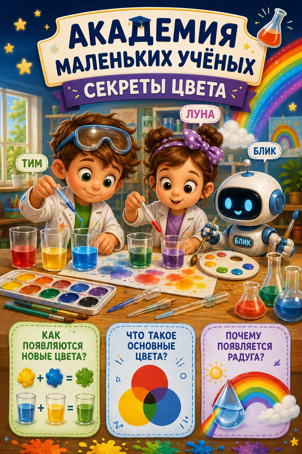 🎨🔬 Новая неделя в нашей «АКАДЕМИИ МАЛЕНЬКИХ УЧЁНЫХ»!