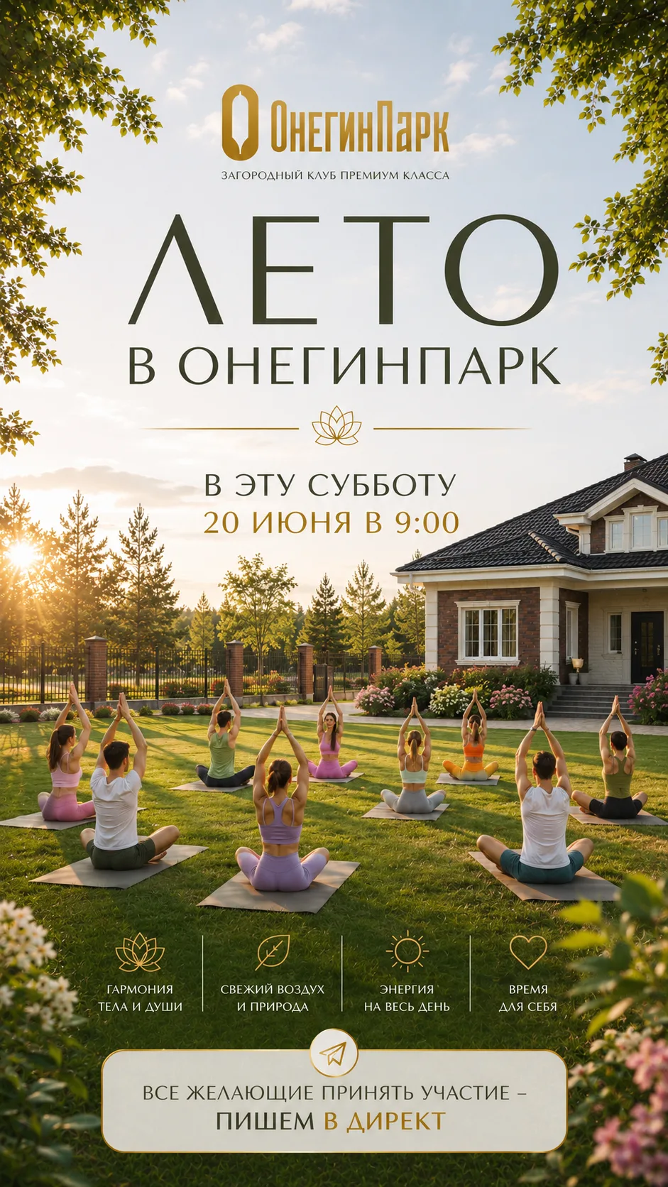 Утро, которое зарядит на неделю вперёд ☀️

Эта субботняя йога — твой шанс отключиться от городского 
