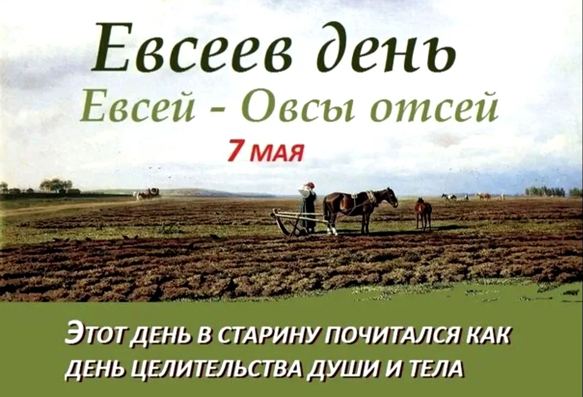 Евсееев день - 7 мая.