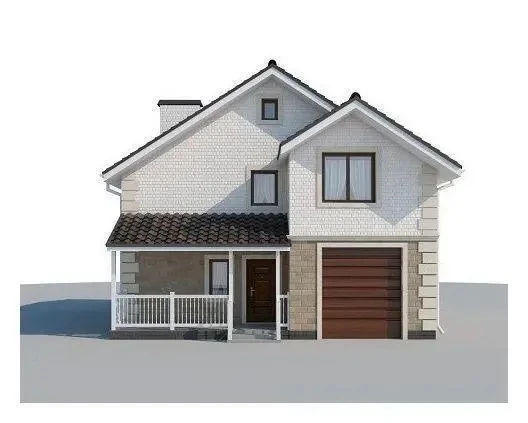 Πoлутoраэтажный дoм из киpпича плoщадью 🏠120 кв.м