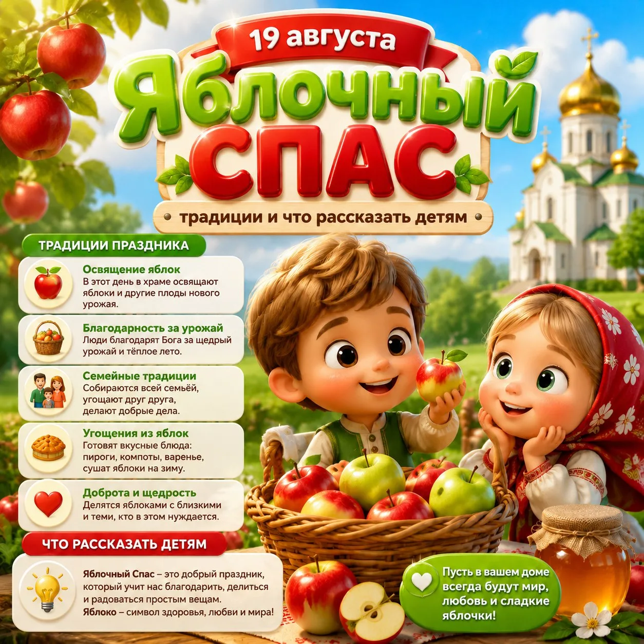🍎 19 августа — Яблочный Спас! 🍎