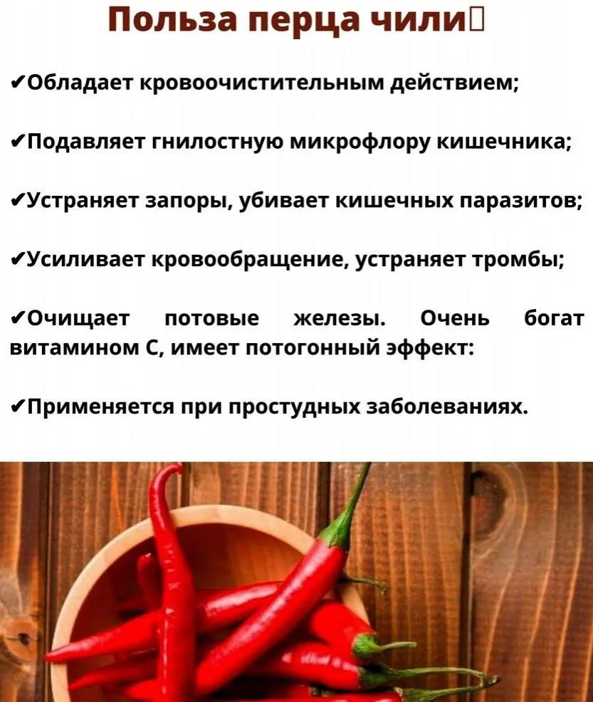 Чили — это не только острая специя для яркого вкуса, но и ценный источник пользы для зд...