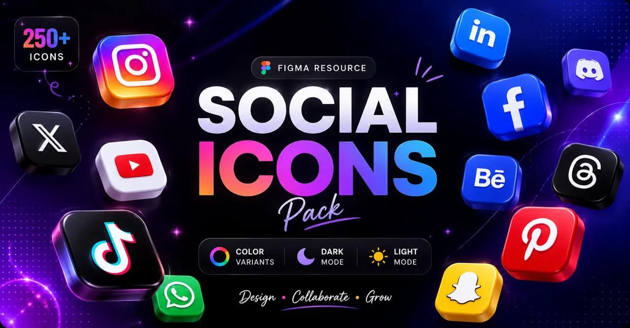 Social Media Icons Pack