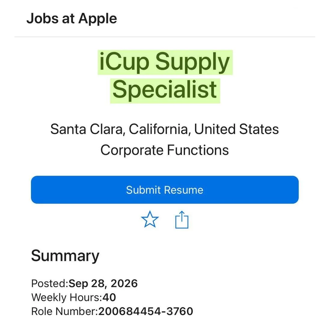 500 тысяч рублей в месяц платит Apple специалисту по кофе.