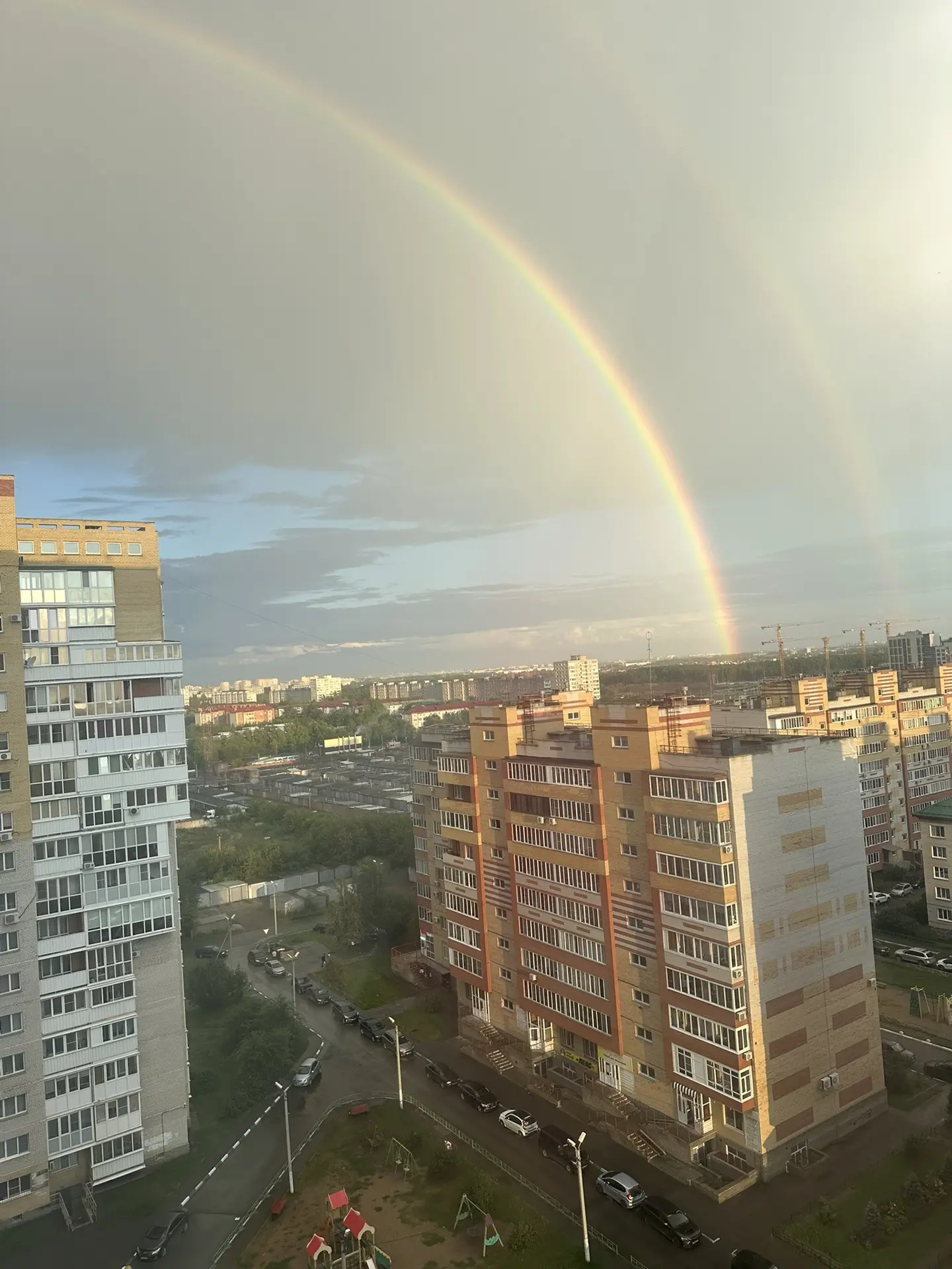 У нас сегодня была двойная радуга 🌈