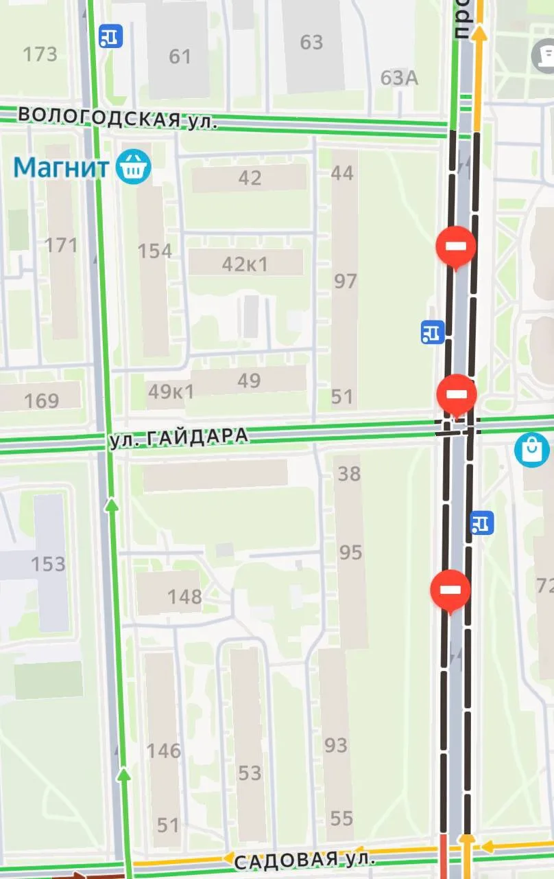 🚧 Перекрытие на Обводном продлили до 31 октября.