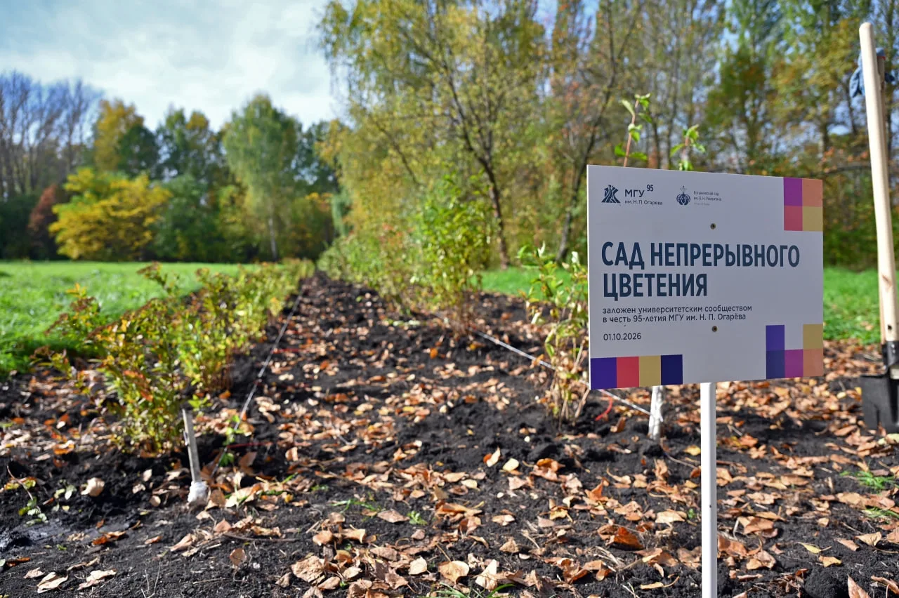В Ботаническом саду заложили «Сад непрерывного цветения»