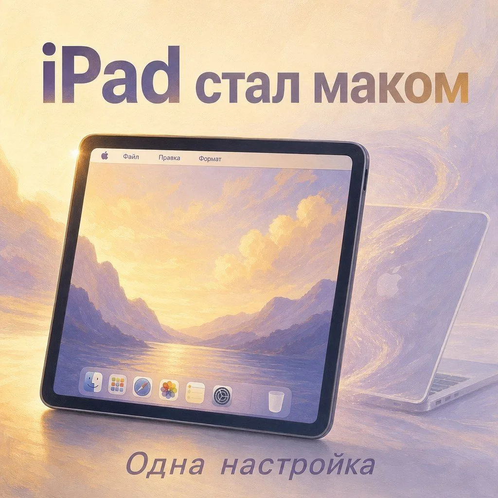 В iPadOS 27 строка меню на iPad теперь видна постоянно, а не прячется как раньше. Чтобы...
