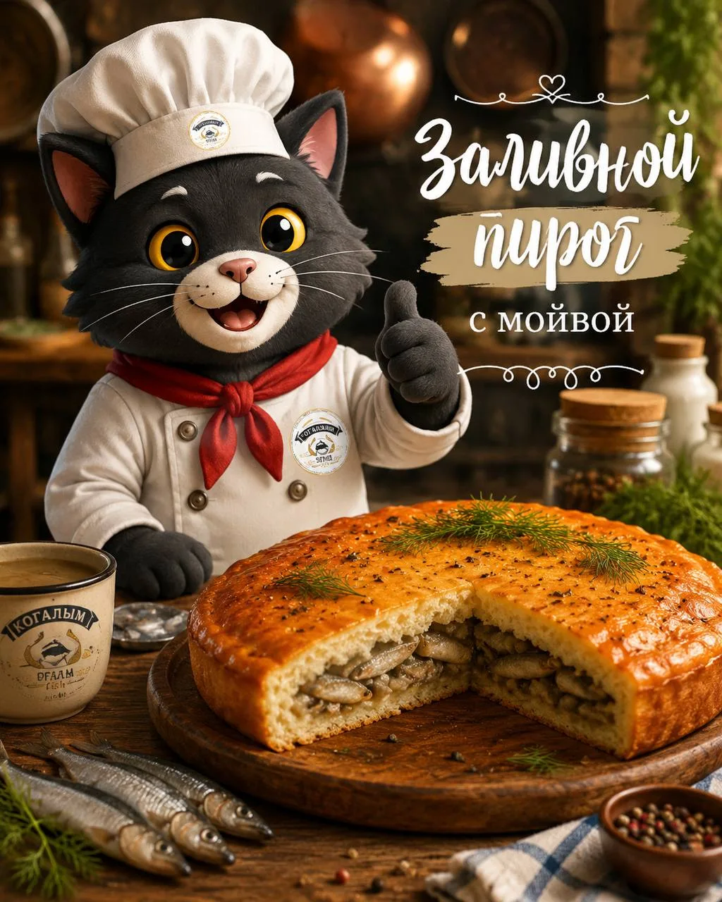 РЕЦЕПТ: ЗАЛИВНОЙ ПИРОГ С МОЙВОЙ 🐠 🥧