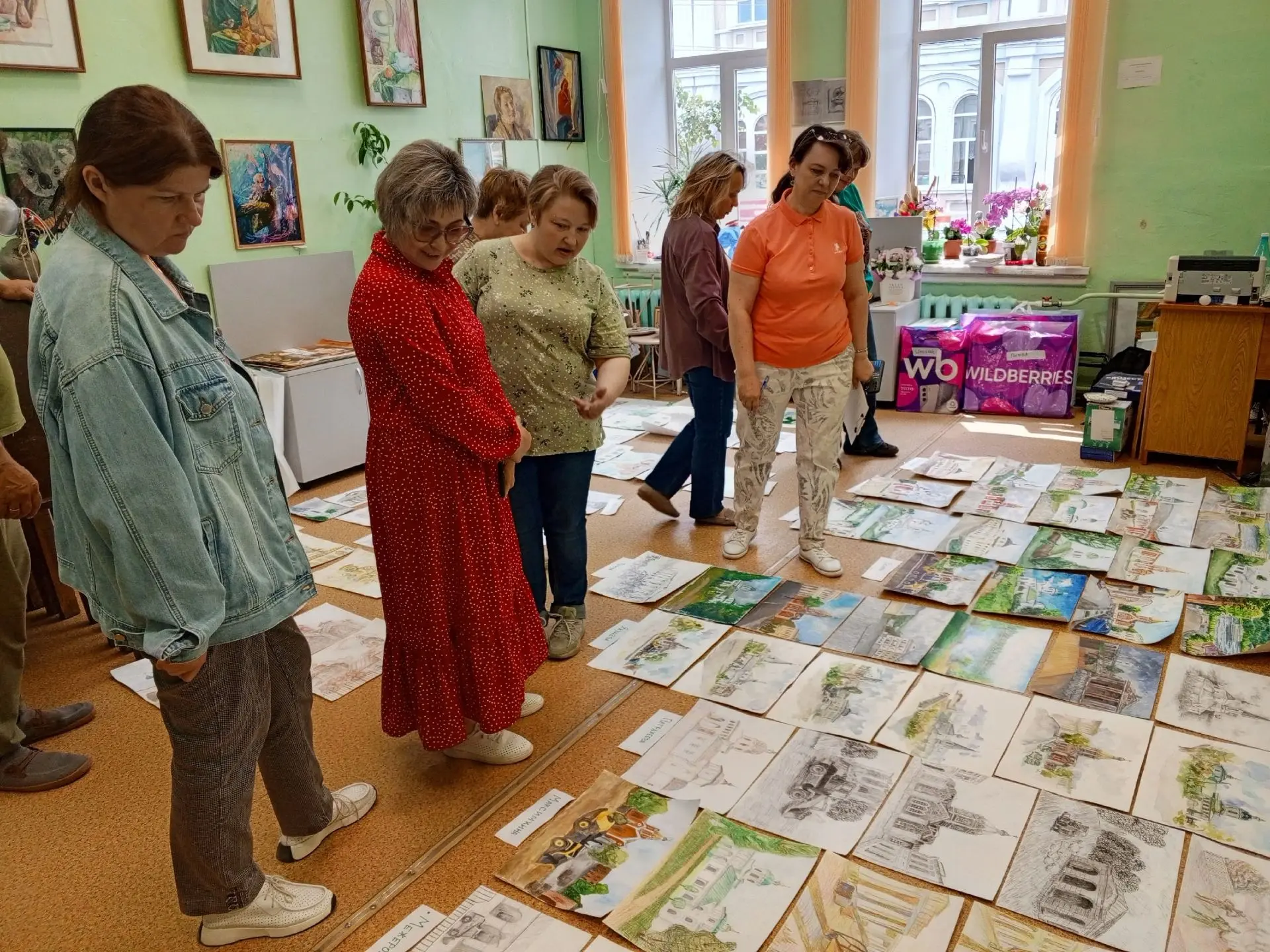 Летняя учебная практика-пленэр успешно прошла в Детской художественной школе Касимовского муниципаль