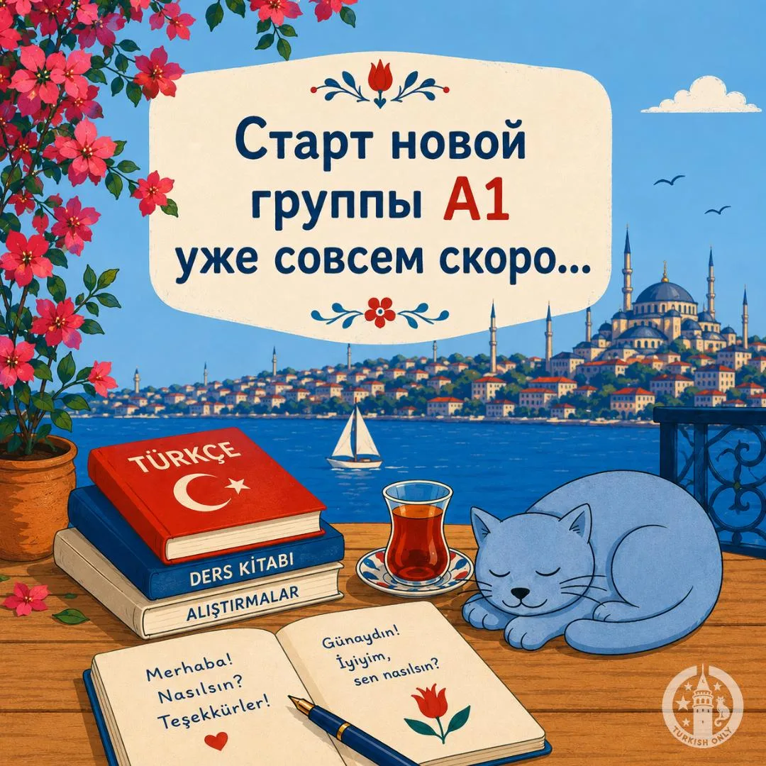 СТАРТ КУРСА ТУРЕЦКОГО С НУЛЯ: НАБОР В ИЮНЬСКУЮ ГРУППУ А1 ЗАКАНЧИВАЕТСЯ

Лето началось, а вместе с ни