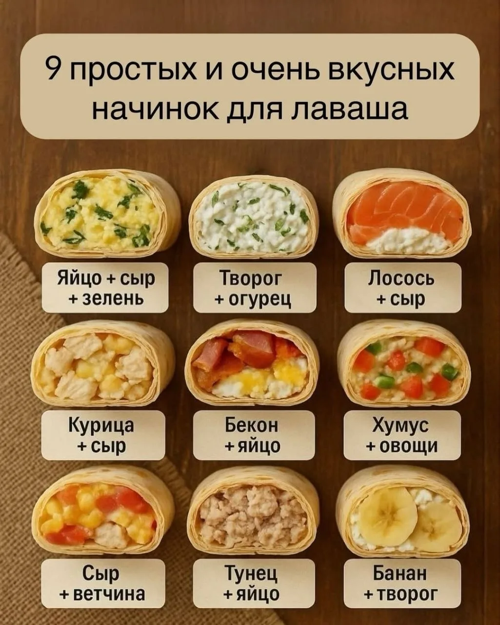 ЕЩЁ НЕСКОЛЬКО НАЧИНОК С РАСЧЁТОМ КБЖУ НА 100 ГРАММ

📌 Тунец с огурцом и яйцом

⚡️КБЖУ на 100 грамм: