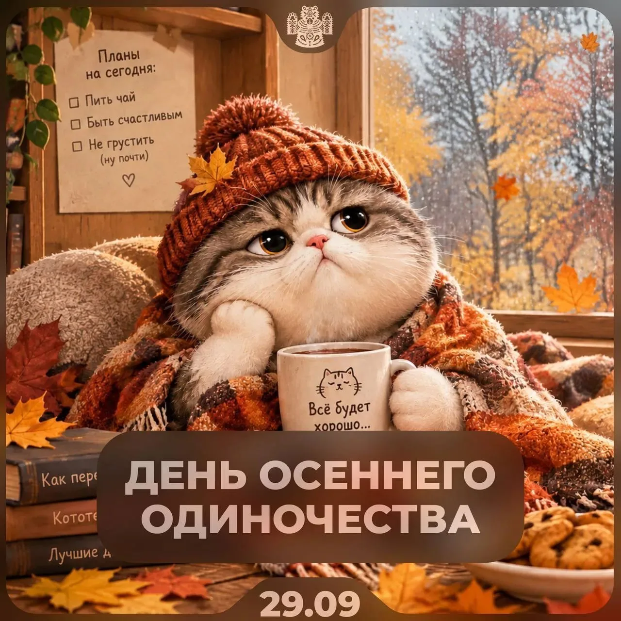 🍁Сегодня — День осеннего одиночества
