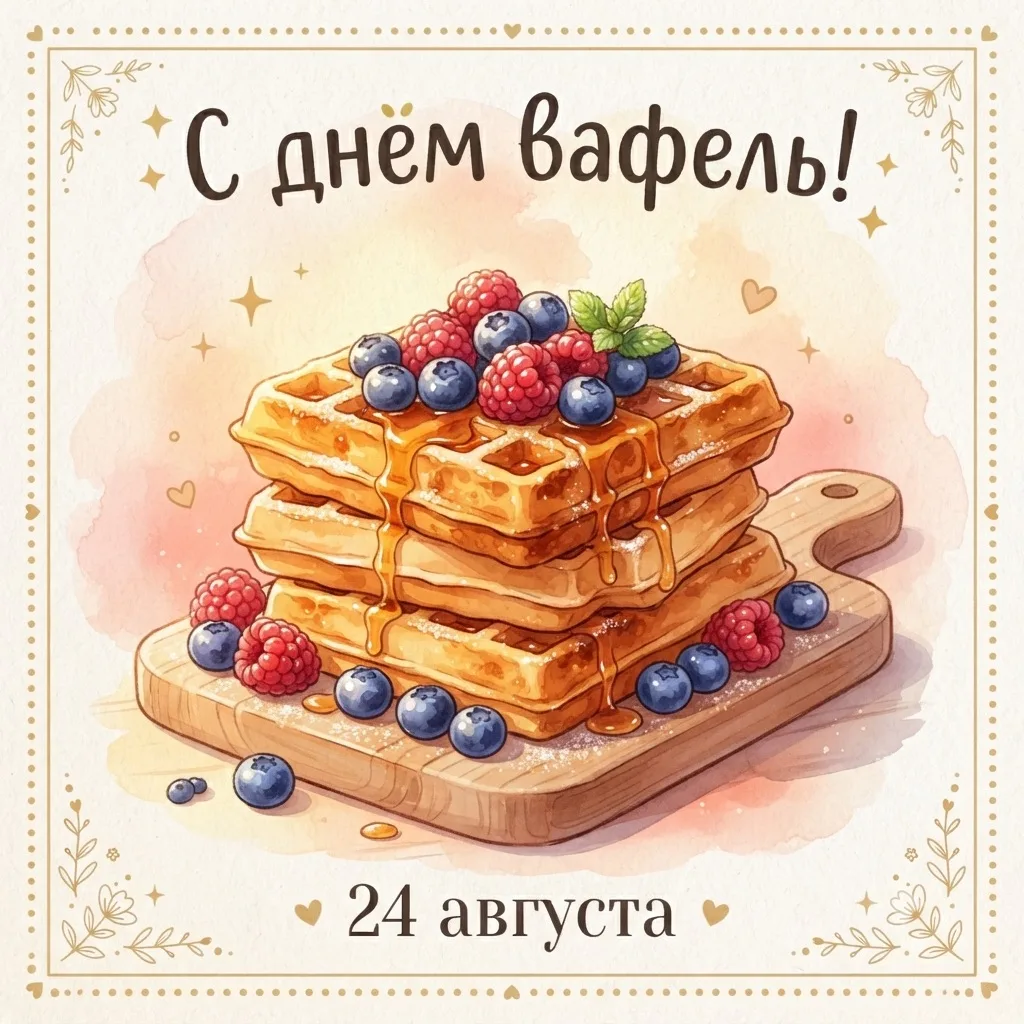 С Днём вафель! 🧇 Хрустящие, золотистые, с пылу с жару — перед ними просто невозможно у...