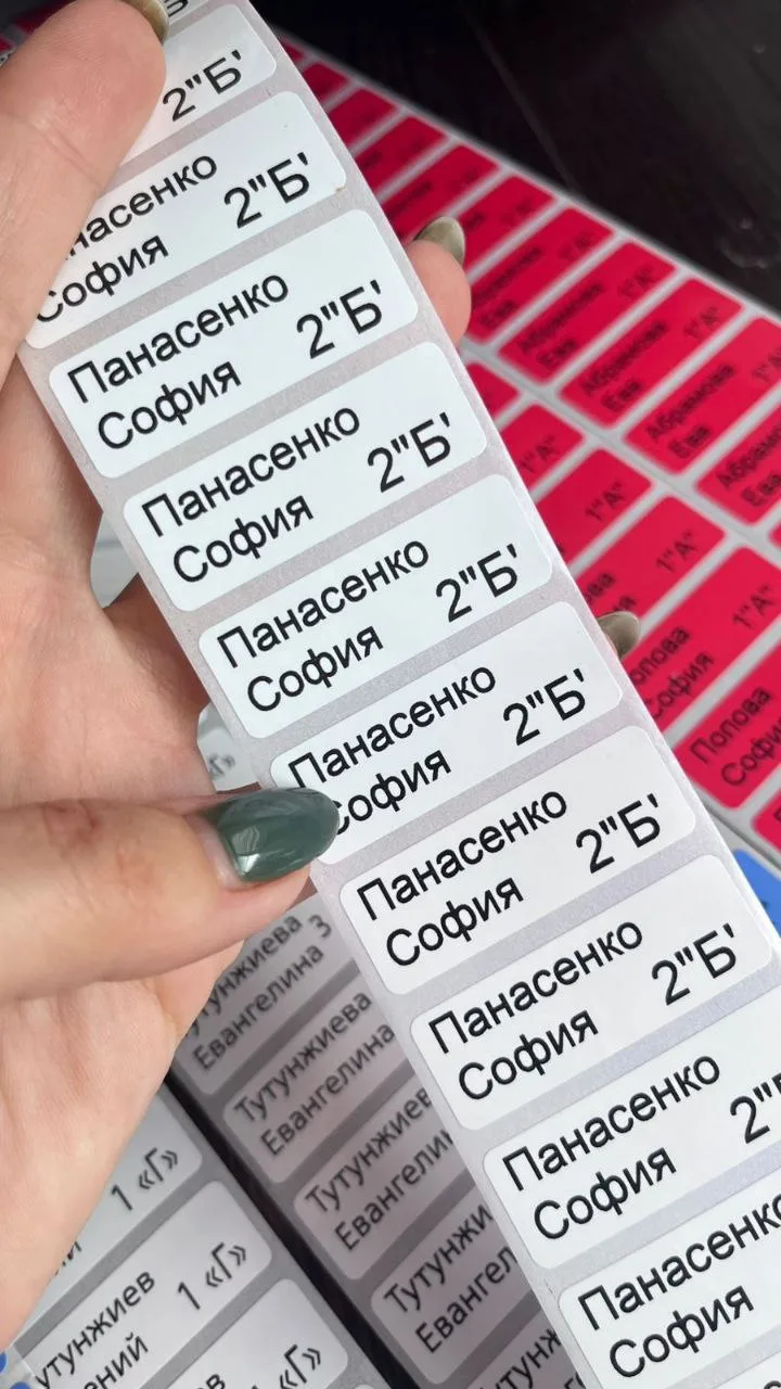 Преимущества заказа именных стикеров для маркировки школьных принадлежностей