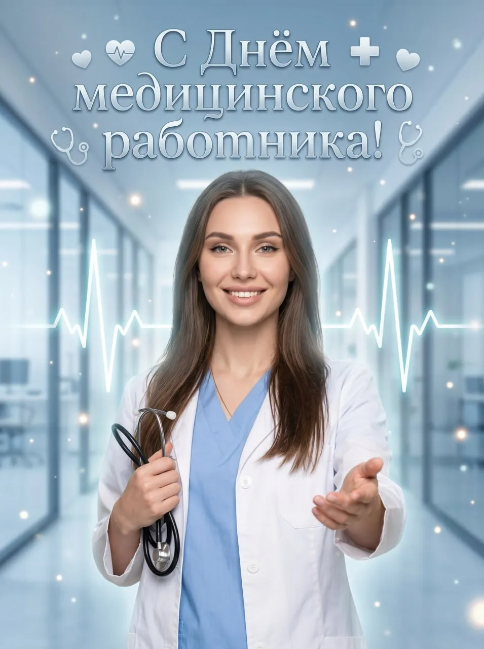 Открытка ко дню медицинского работника❤️
1️⃣ Переходи в БОТ
2️⃣ Напиши команду /start или нажмите "Н