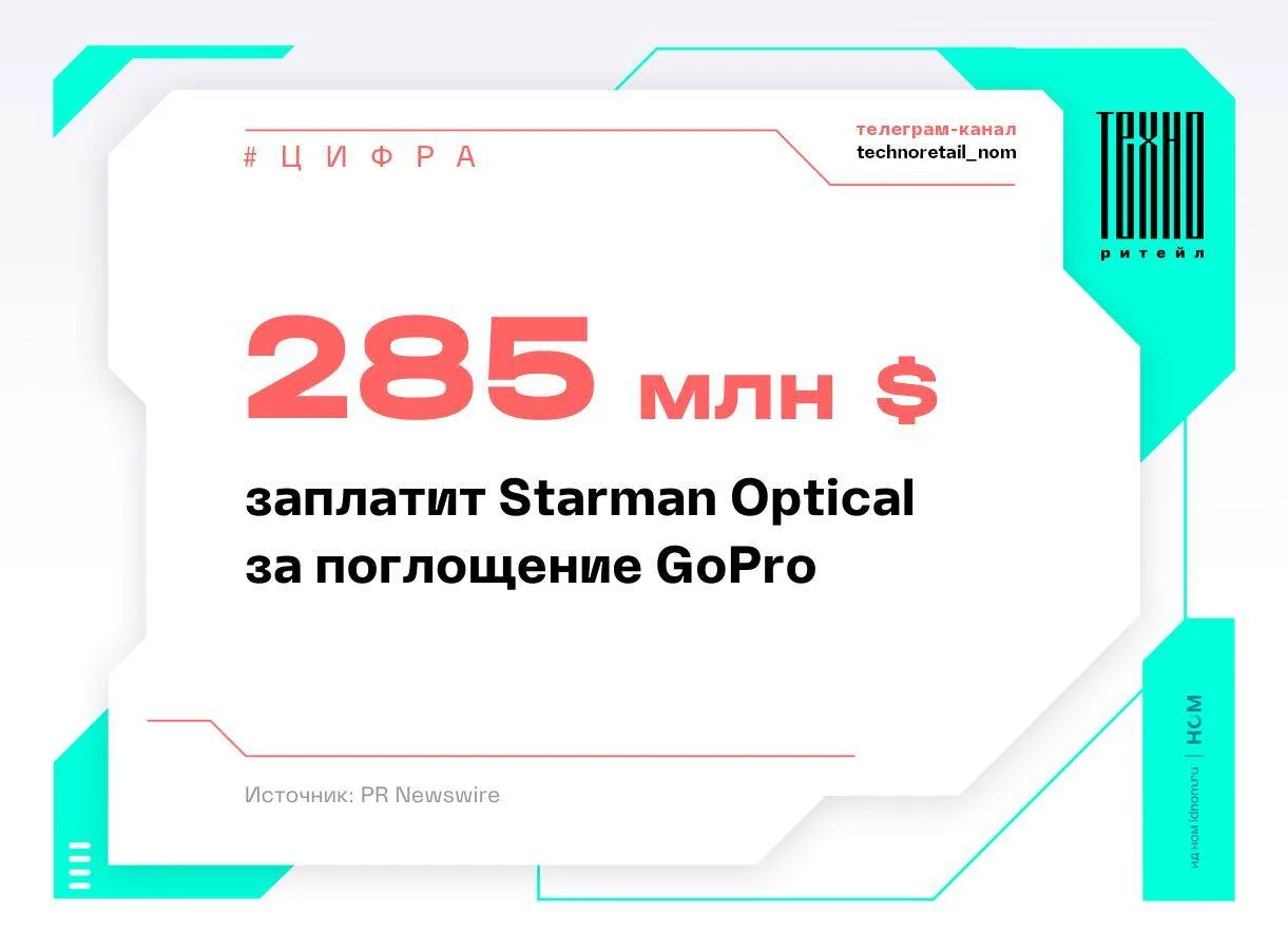 Американская Starman Optical поглощает GoPro