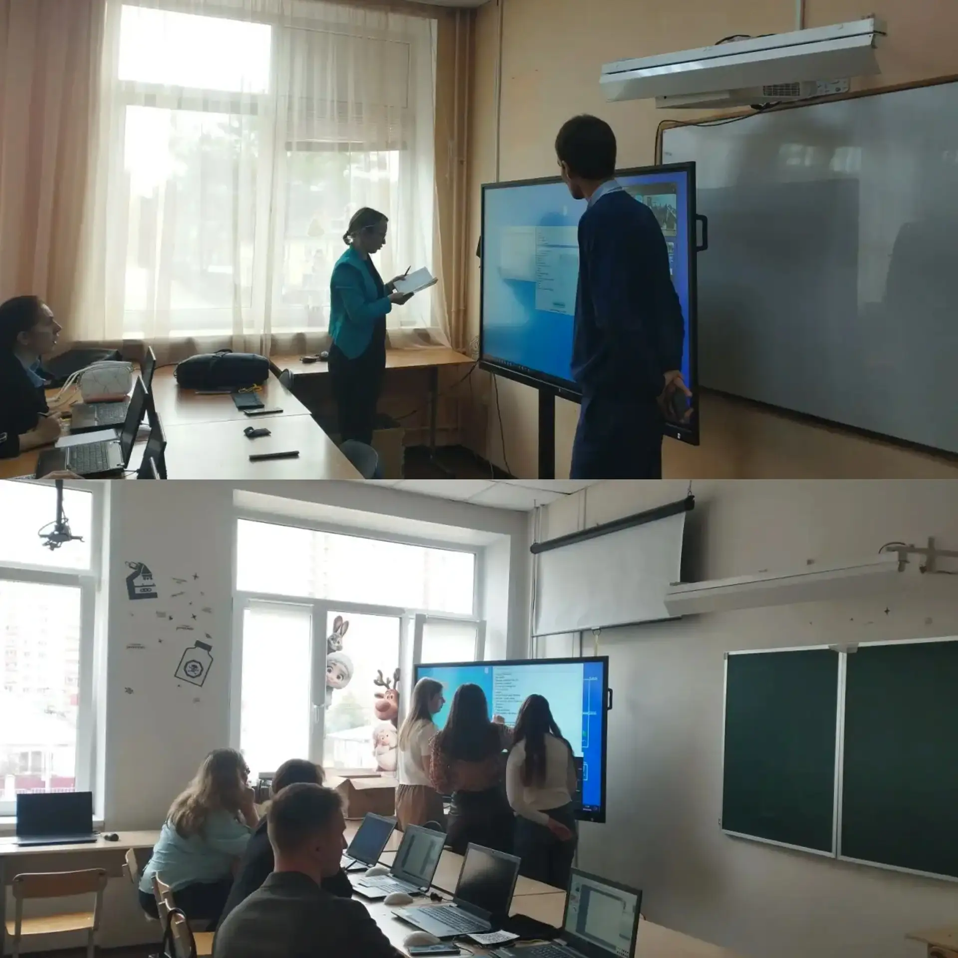 💻Математика + цифра: новый уровень профессионализма 🧮  Сегодня наша школа стала центром притяжения п