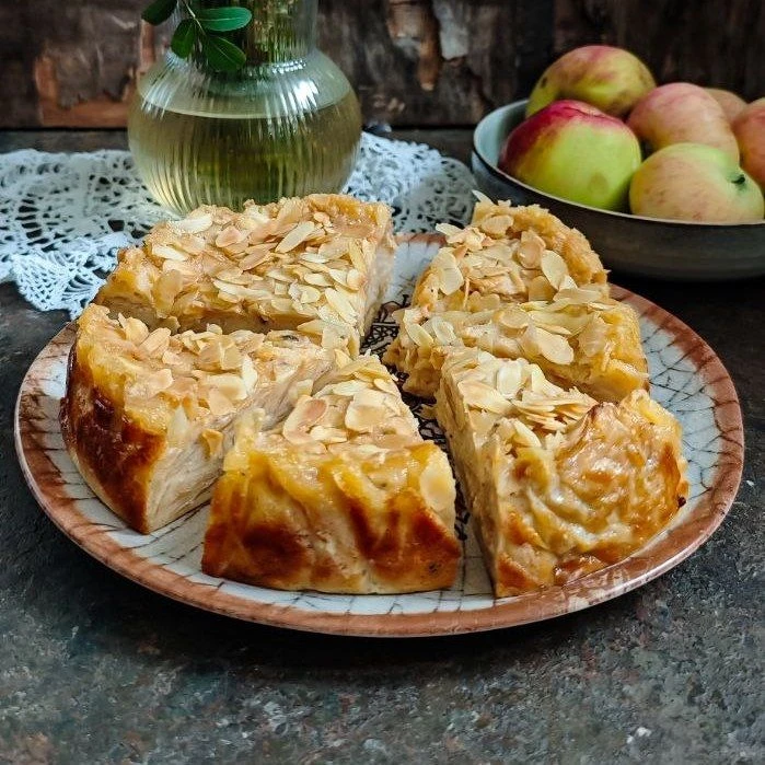 НЕВИДИМЫЙ ЯБЛОЧНЫЙ ПИРОГ С ЗАЛИВКОЙ