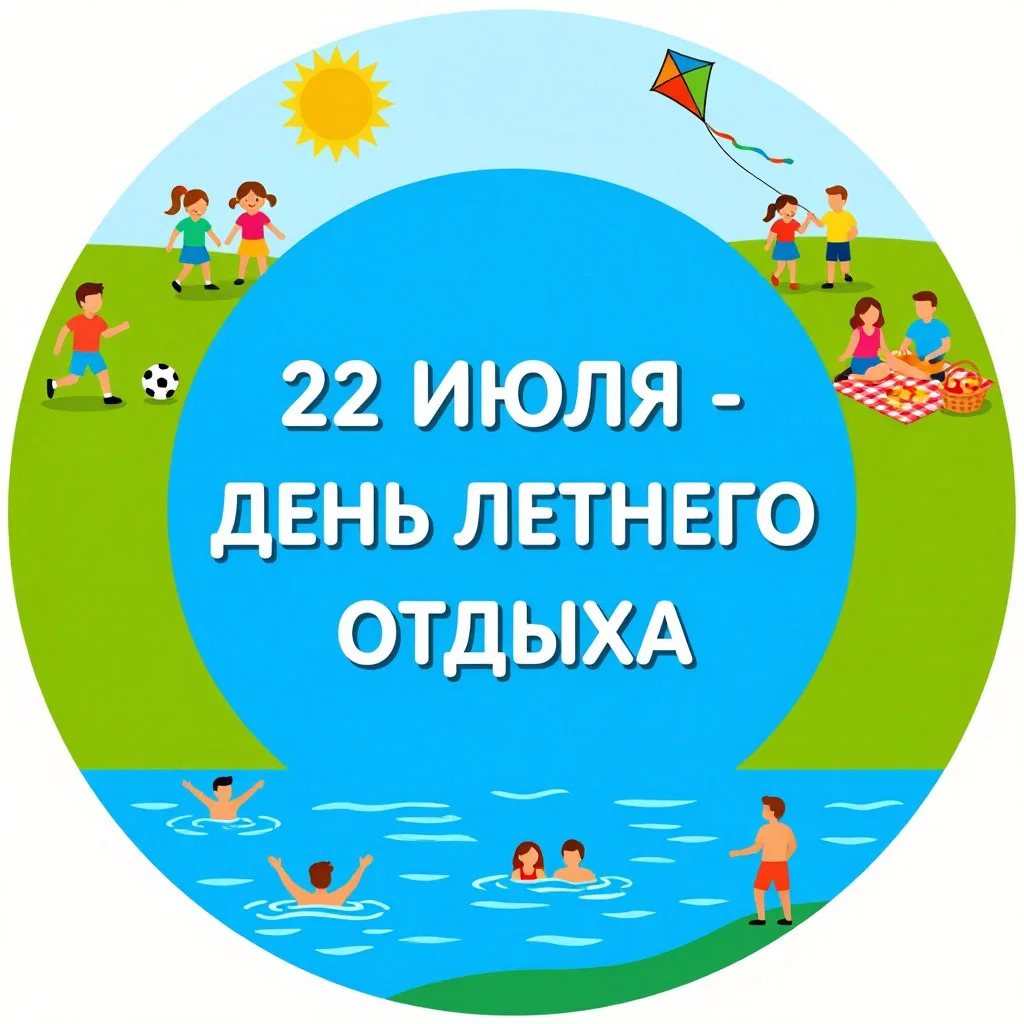 День летнего отдыха — отличный повод выдохнуть и просто побыть в месте! 
Этот праздник отмечают 22 и