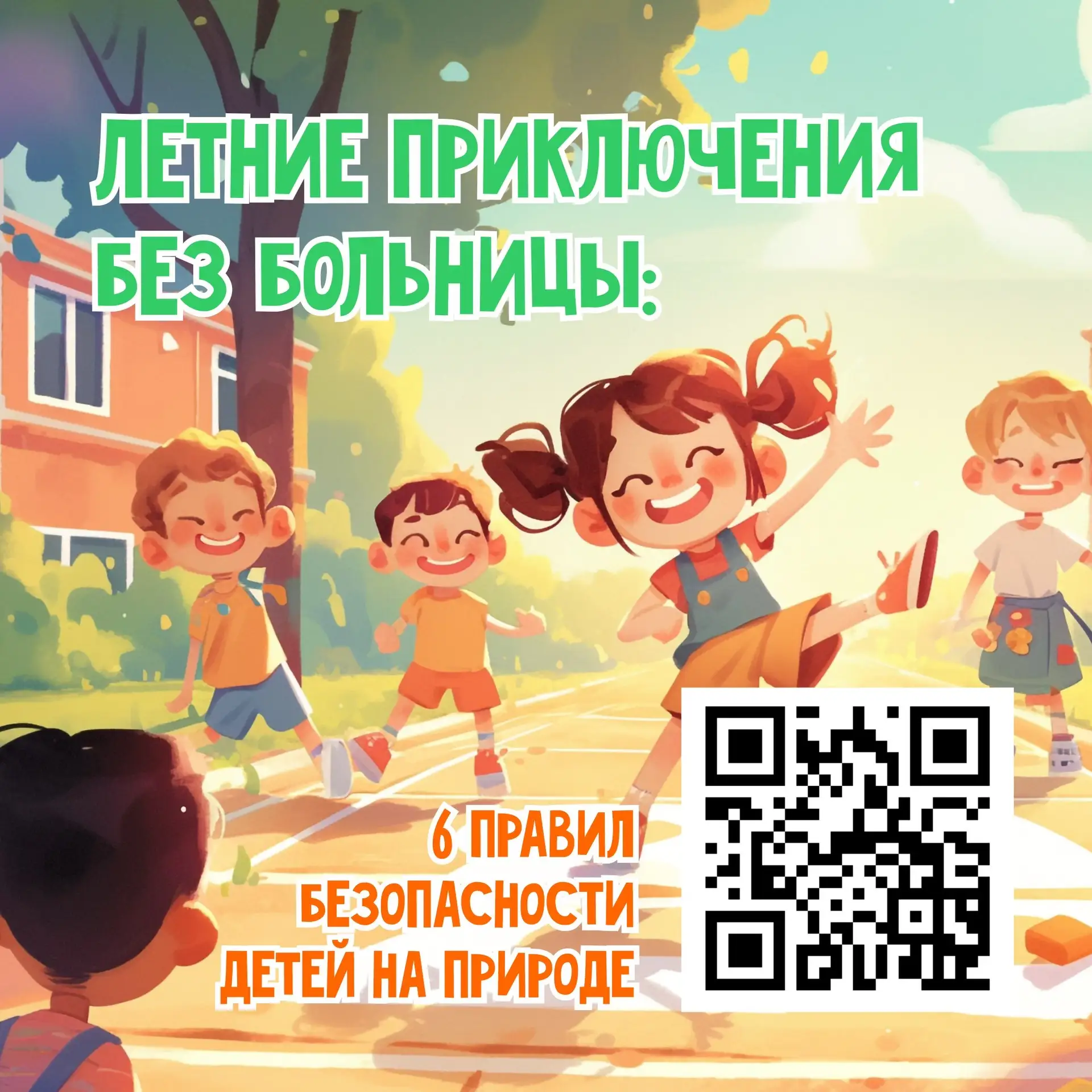 ☀️ Каникулы не время для больницы!

Летом дети много гуляют, ездят на дачи, купаются и ходят в лес. 