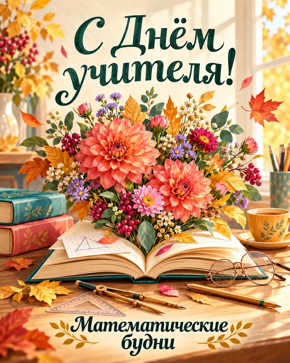 Сегодня мой профессиональный праздник — День учителя! 💐