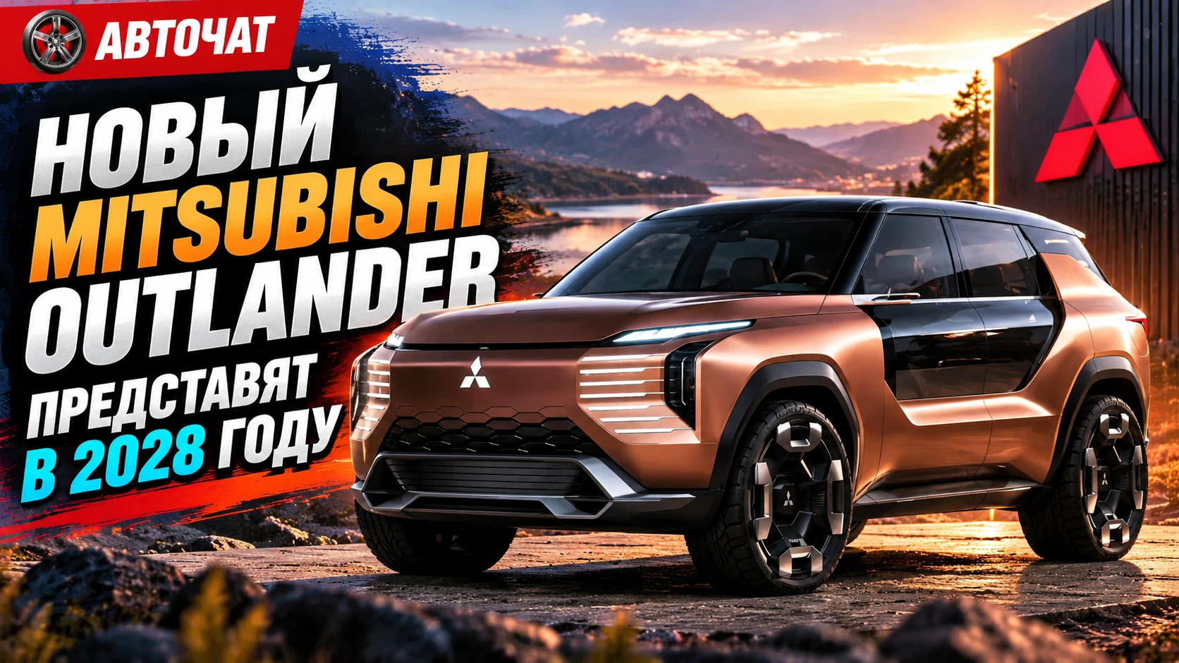 Новый Mitsubishi Outlander представят в 2028 году: кроссовер станет мощным гибридом