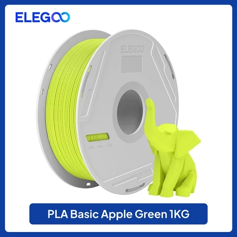 Чёрная PLA-нить ELEGOO 1.75 мм, 1 кг — идеальна для точной печати деталей. 🎨✨