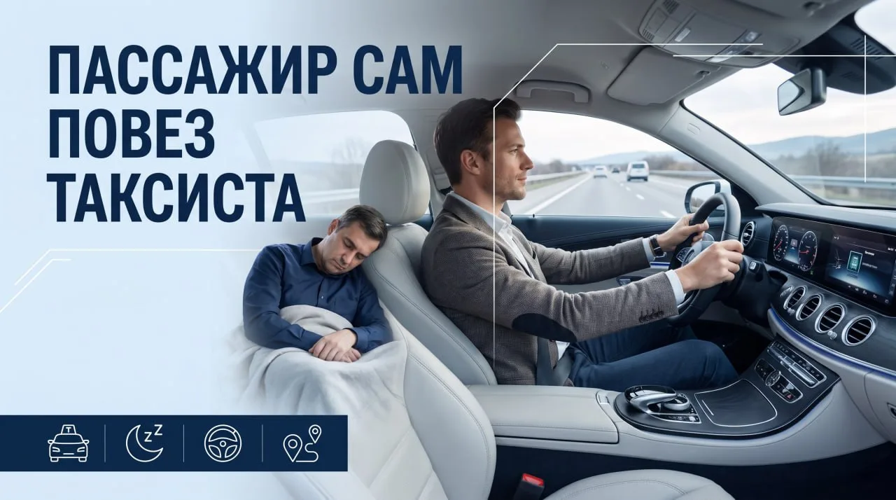 Пассажир заказал такси и неожиданно устроился водителем