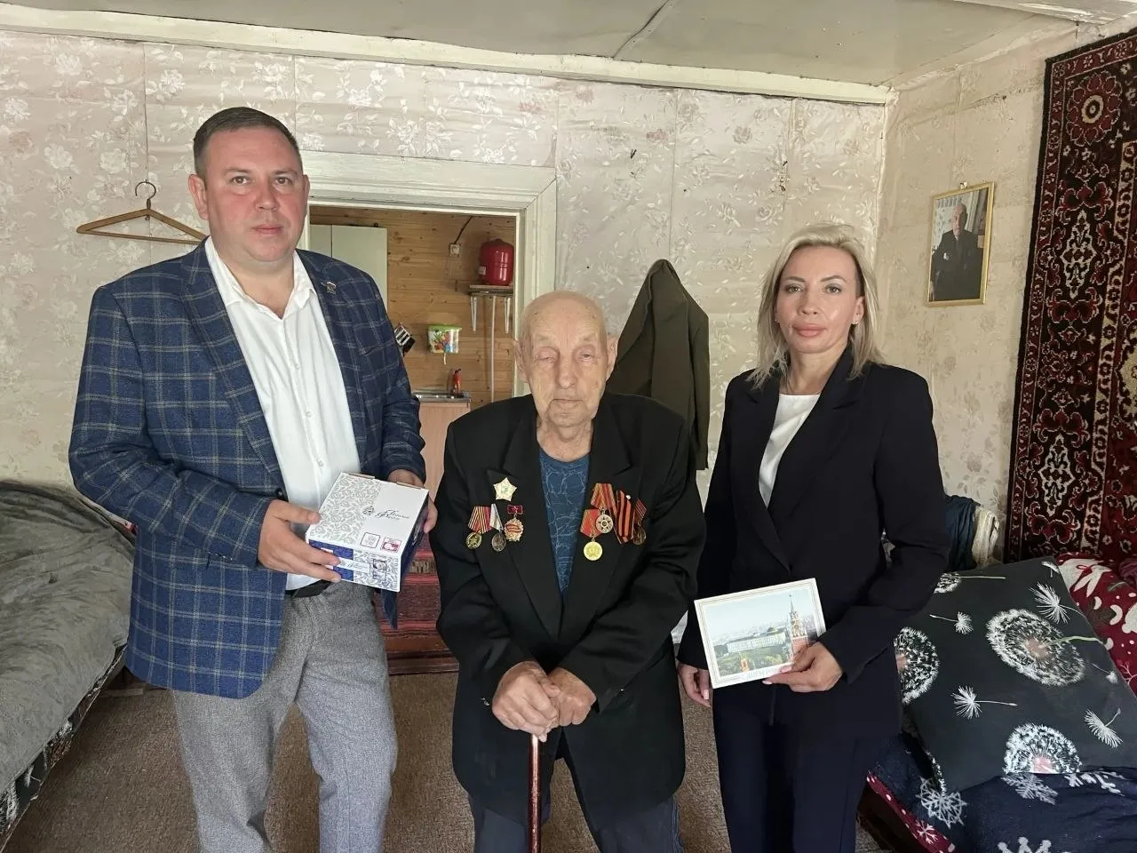 💐 Сегодня, 98-й раз встречая свой день рождения, наш земляк из деревни Самойлиха Серебряков Алексан