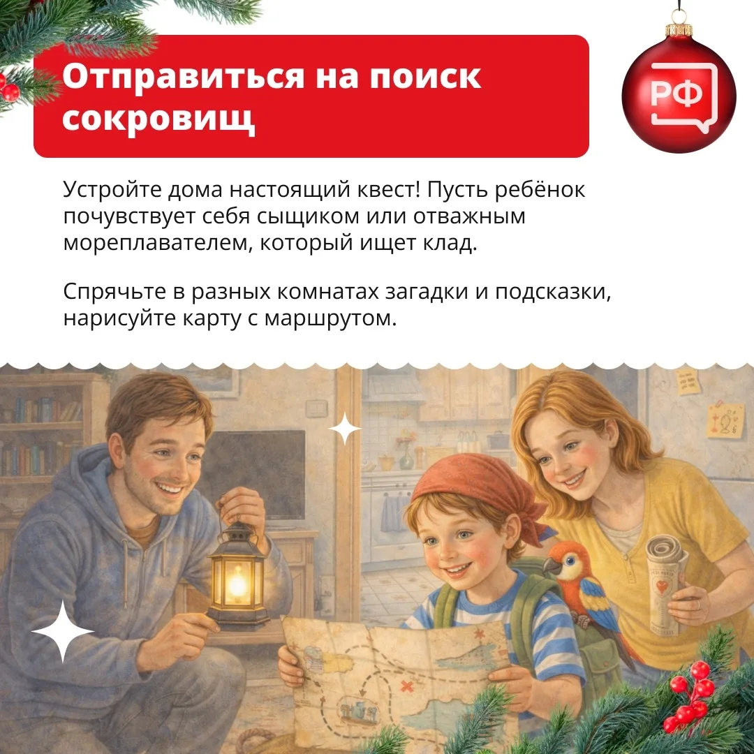 Хоровод вокруг ёлки водили, снеговика лепили, на катке и в парке уже были. А каникулы ещё в самом ра