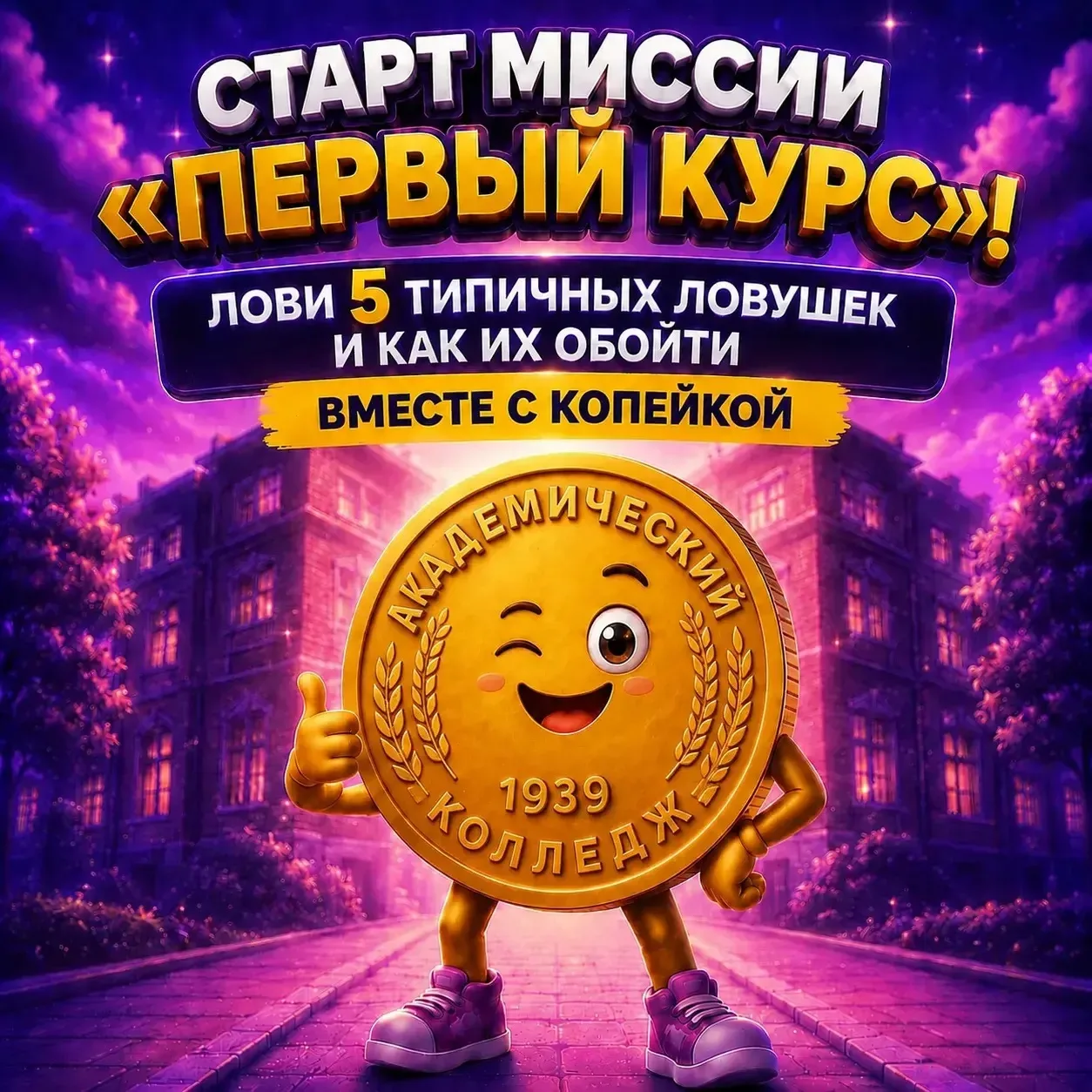 🙎‍Привет, первокурсник! Ты сейчас в самом начале большого пути! Теперь у тебя есть мал...