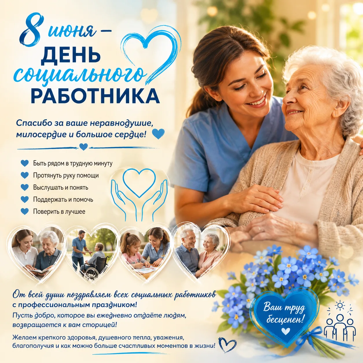 💙 8 июня — День социального работника