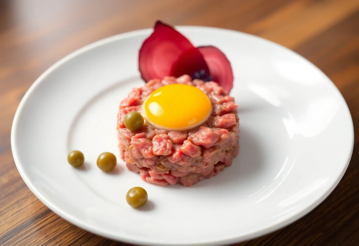 🥩 Стейк тартар из говядины: свежесть превыше всего