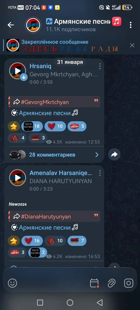 Медиа публикации