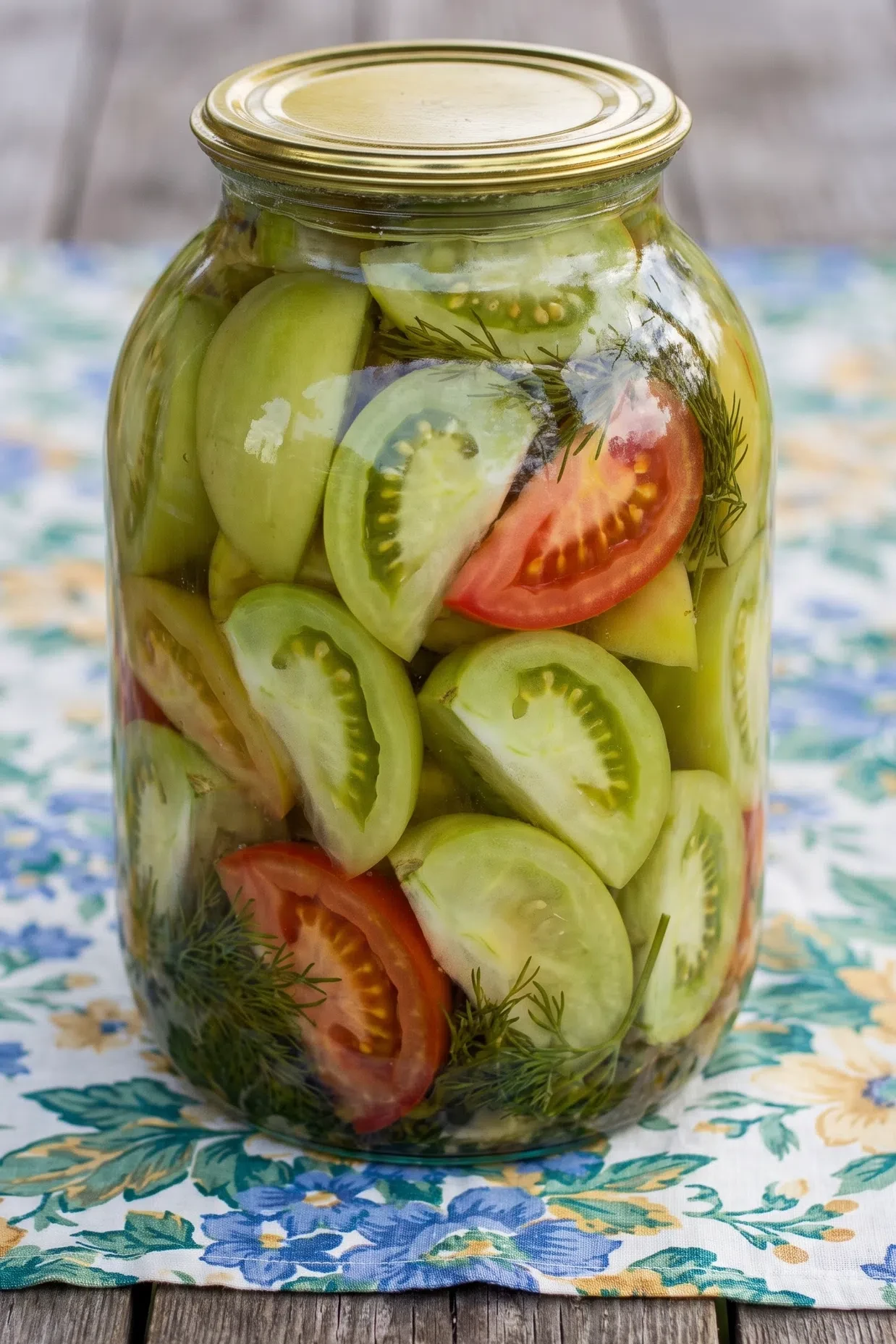 💚🍅✨ «ИЗУМРУДНЫЕ ДОЛЬКИ»: Пикантные маринованные зеленые помидоры на зиму — хрустящие,...