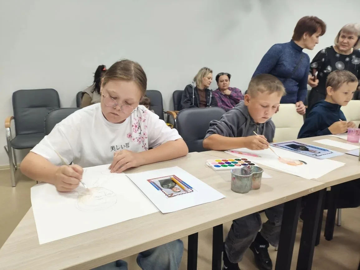 Сегодня учащиеся нашей школы стали участниками Республиканского детского художественног...