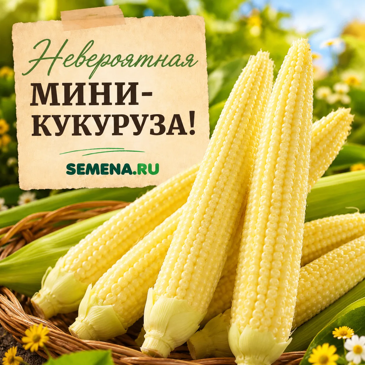 🌽 Новый тренд на грядках — бэби-корн!