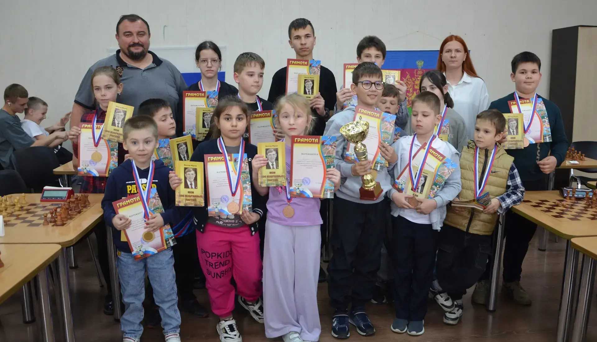 ♟️ В Белореченске прошёл краевой турнир по быстрым шахматам на Кубок главы города  🏆 Краевые соревно