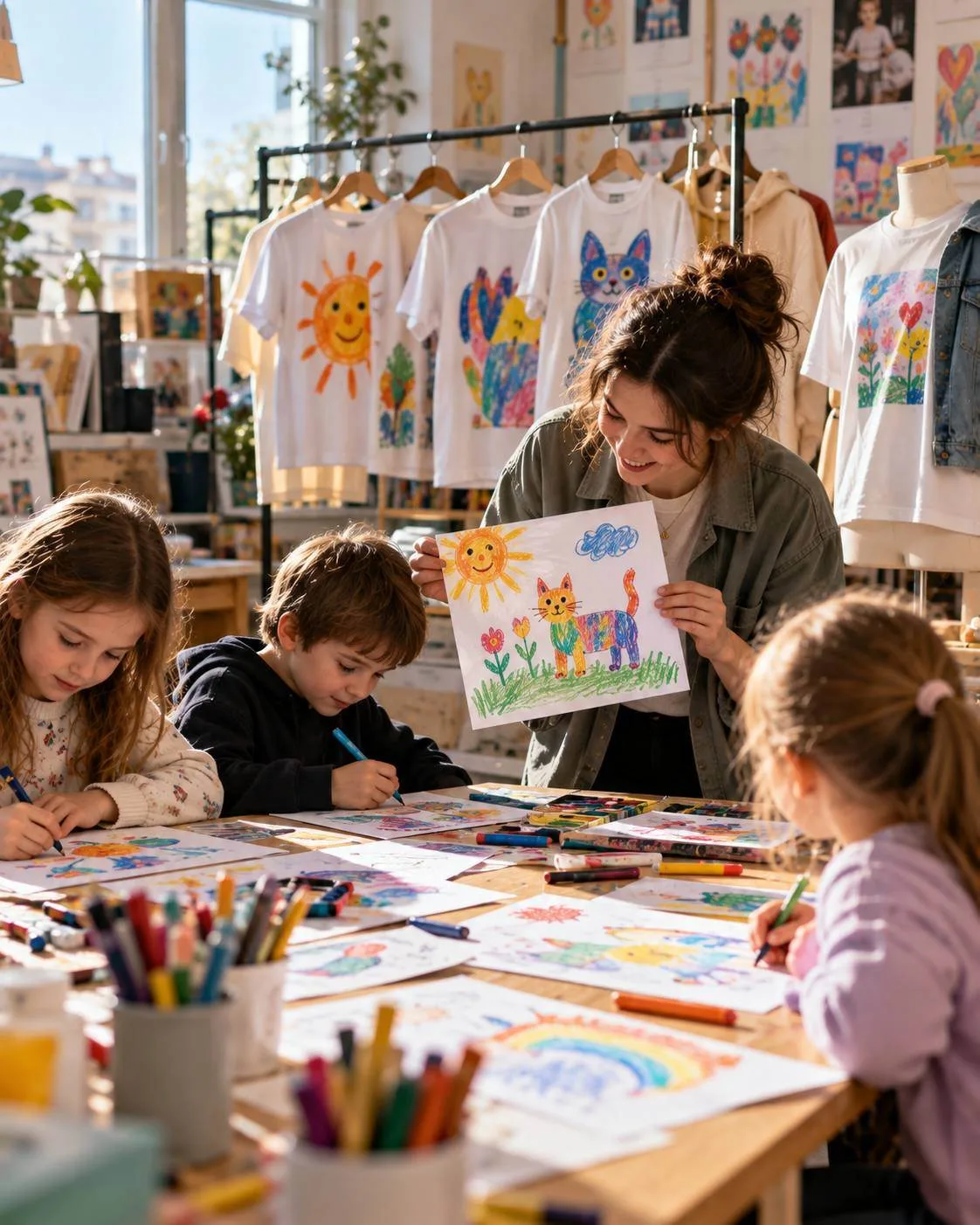 🎨 Москва — детские рисунки превращаются в настоящие вещи