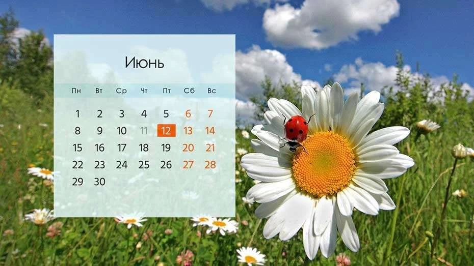 Июнь 2026: длинные выходные и короткая рабочая неделя