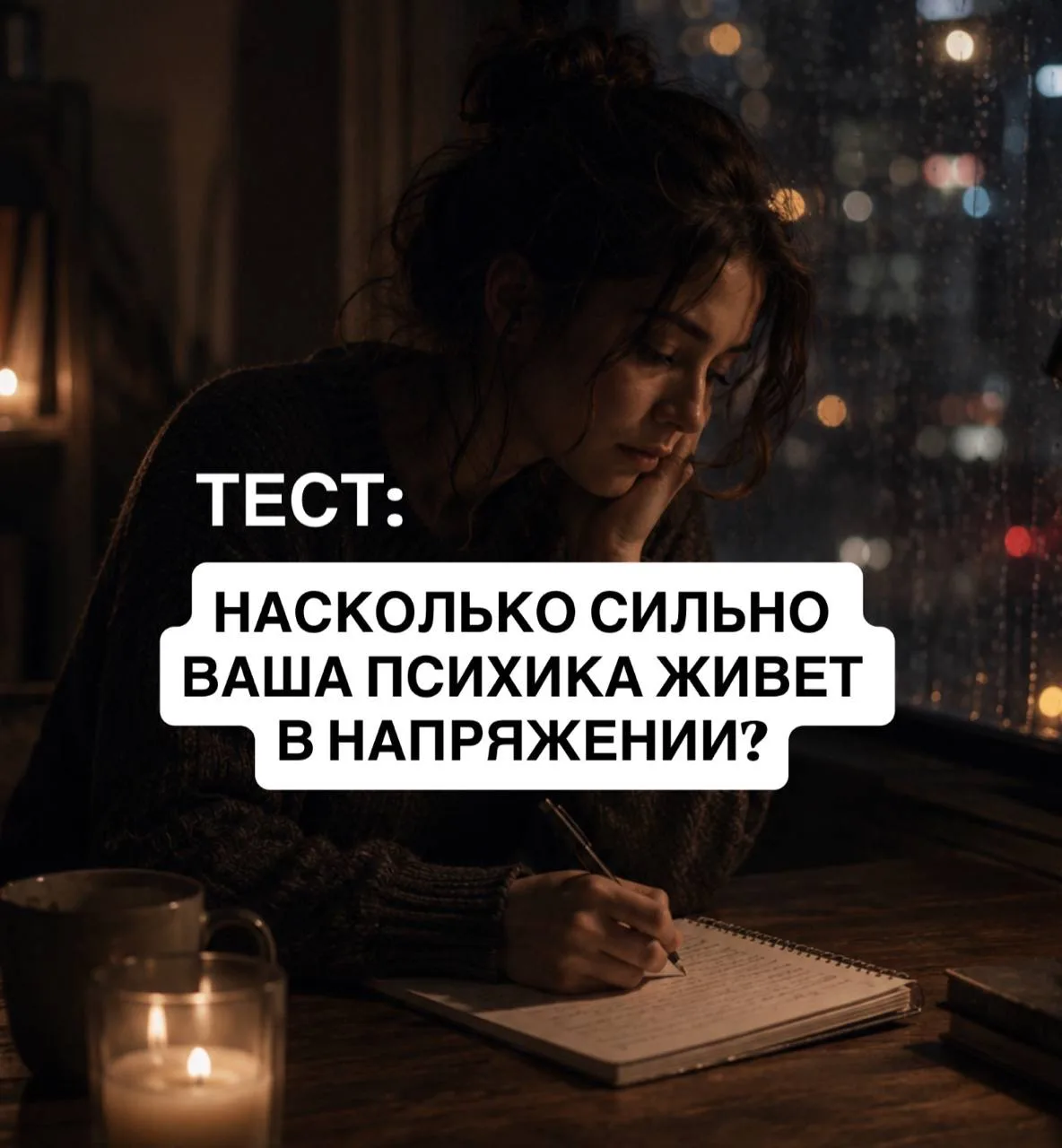 📍Тест: НАСКОЛЬКО СИЛЬНО ВАША ПСИХИКА ЖИВЕТ В НАПРЯЖЕНИИ?